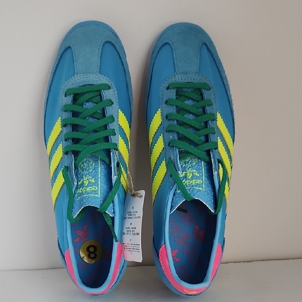 Adidas SL 72 OG Sky Rush Solar Yellow Satin Sneakers - Picture 8 of 9